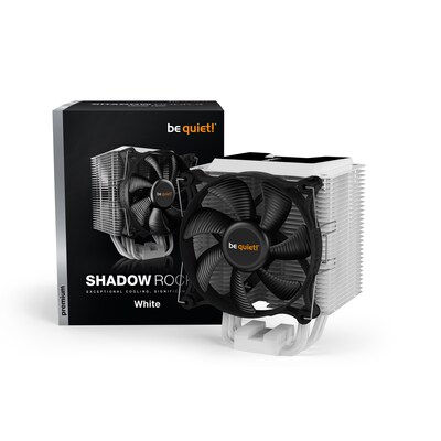 Asymmetrischer günstig Kaufen-be quiet! Shadow Rock 3 White CPU Kühler für AMD und Intel CPU´s. be quiet! Shadow Rock 3 White CPU Kühler für AMD und Intel CPU´s <![CDATA[• Asymmetrischer CPU-Kühler für Mainstream-Prozessoren • Leiser Shadow Wings 2 