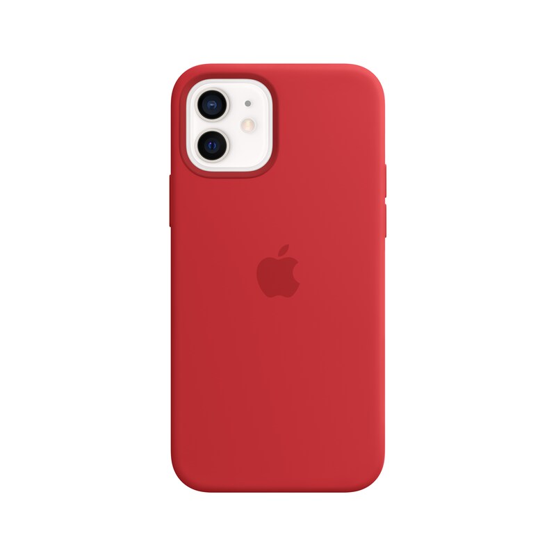 Apple Original iPhone 12/12 Pro Silikon Case mit MagSafe PRODUCT(RED)