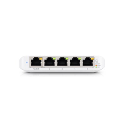 Smart PoE günstig Kaufen-Ubiquiti UniFi 5-Port Smart Managed Switch PoE+/USB-C. Ubiquiti UniFi 5-Port Smart Managed Switch PoE+/USB-C <![CDATA[• 5x 10/100/1000 RJ45 Ports • Stromversorgung über USB-C oder PoE • lüfterloses Design, Konfiguration per App für Android iOS 