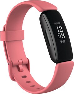 Fitbit Inspire2 Gesundheits- und Fitness Tracker schwarz, Band w&uuml;stenrot