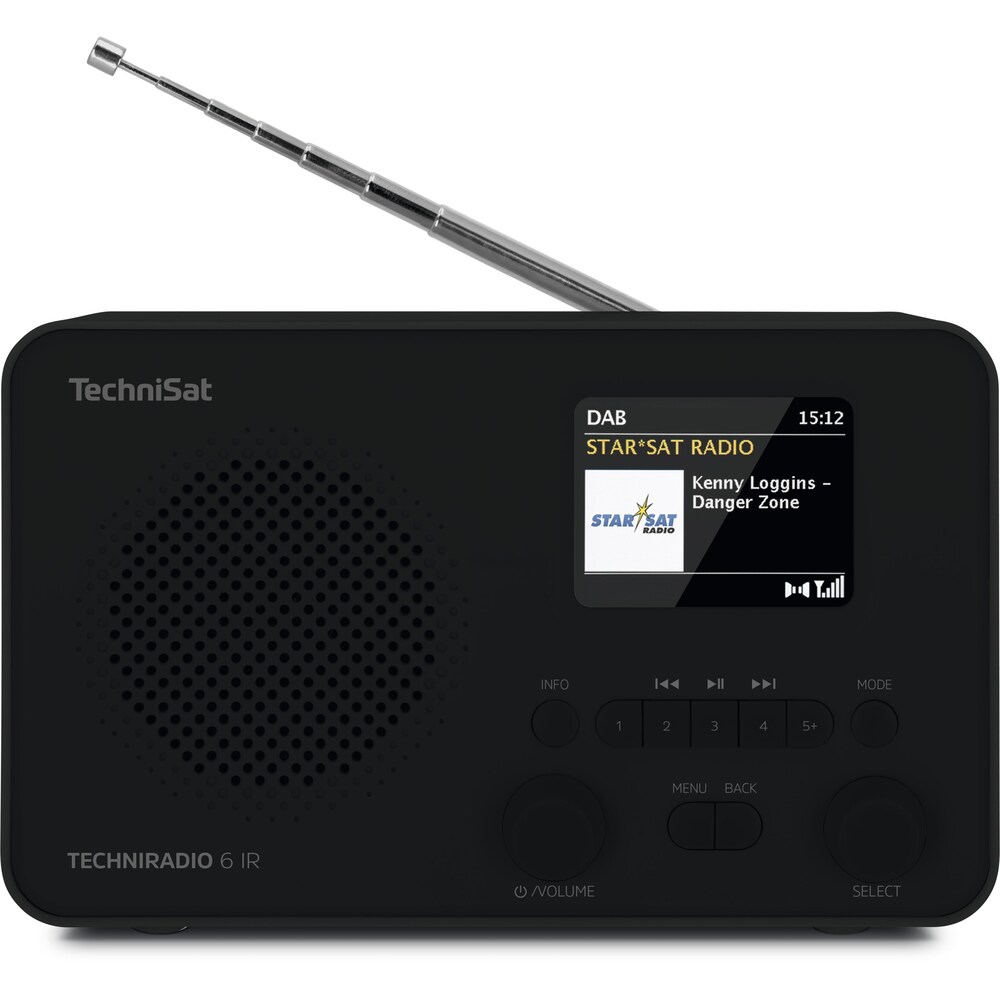 TechniSat Techniradio 6 IR 3961 Internet-Radio DAB+ WLAN Senderspeicher SCHWARZ 