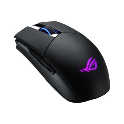 Maus Optisch günstig Kaufen-ASUS ROG Strix Impact II RGB Kabelose Gaming Maus. ASUS ROG Strix Impact II RGB Kabelose Gaming Maus <![CDATA[• Anwendungsbereich: Gaming, 5 Tasten, Scrollrad • Nutzung mit & ohne Kabel • Sensortechnologie: Optisch (16.000 dpi) • Anthrazit, 93g, 3