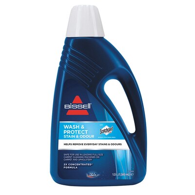 Wash günstig Kaufen-BISSELL Wash & Protect 1,5L Reiniger Scotchgard. BISSELL Wash & Protect 1,5L Reiniger Scotchgard <![CDATA[• für den Einsatz in allen Teppichreinigungsmaschinen • 2fach konzentriertes Teppichshampoo]]>. 