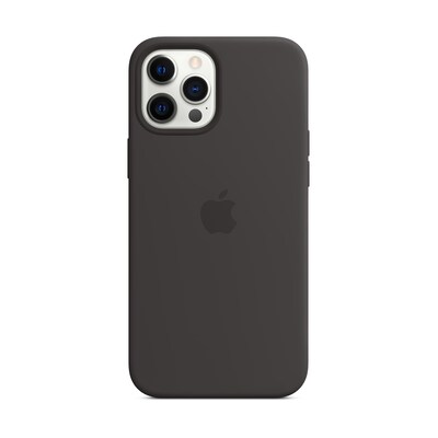 Apple Original iPhone 12 Pro Max Silikon Case mit MagSafe schwarz