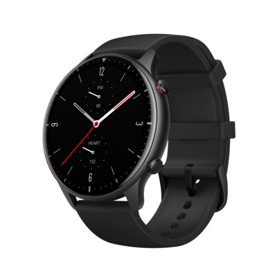 Image of Amazfit GTR 2 Sport 47mm Smartwatch Aluminiumgehäuse, schwarzes Armband