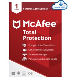 McAfee Total Protection 01-Device 1-Jahres-Lizenz