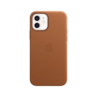 Apple Original iPhone 12/12 Pro Leder Case mit MagSafe Sattelbraun