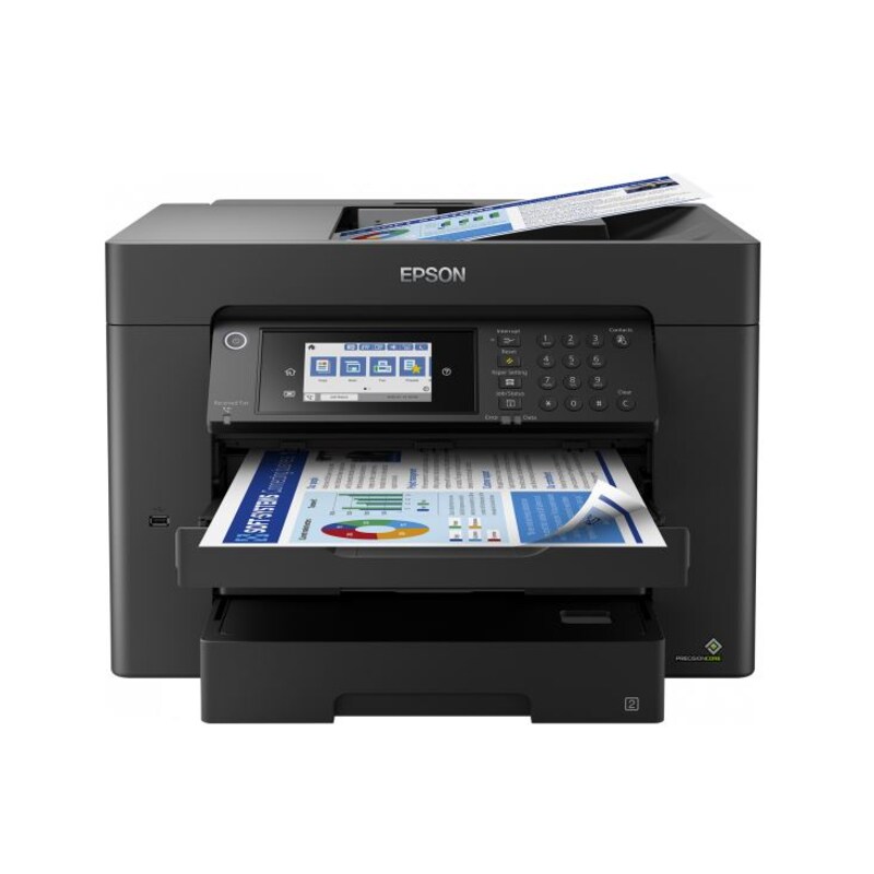 Fritz!WLAN  günstig Kaufen-EPSON WorkForce Pro WF-7840DTWF Scanner Kopierer Fax WLAN. EPSON WorkForce Pro WF-7840DTWF Scanner Kopierer Fax WLAN <![CDATA[• Doppelseitiger Druck und einseitiges Scannen, Kopieren und Faxen • Bis zu 25 Seiten/Minute in Schwarzweiß und 12 Seiten/Mi