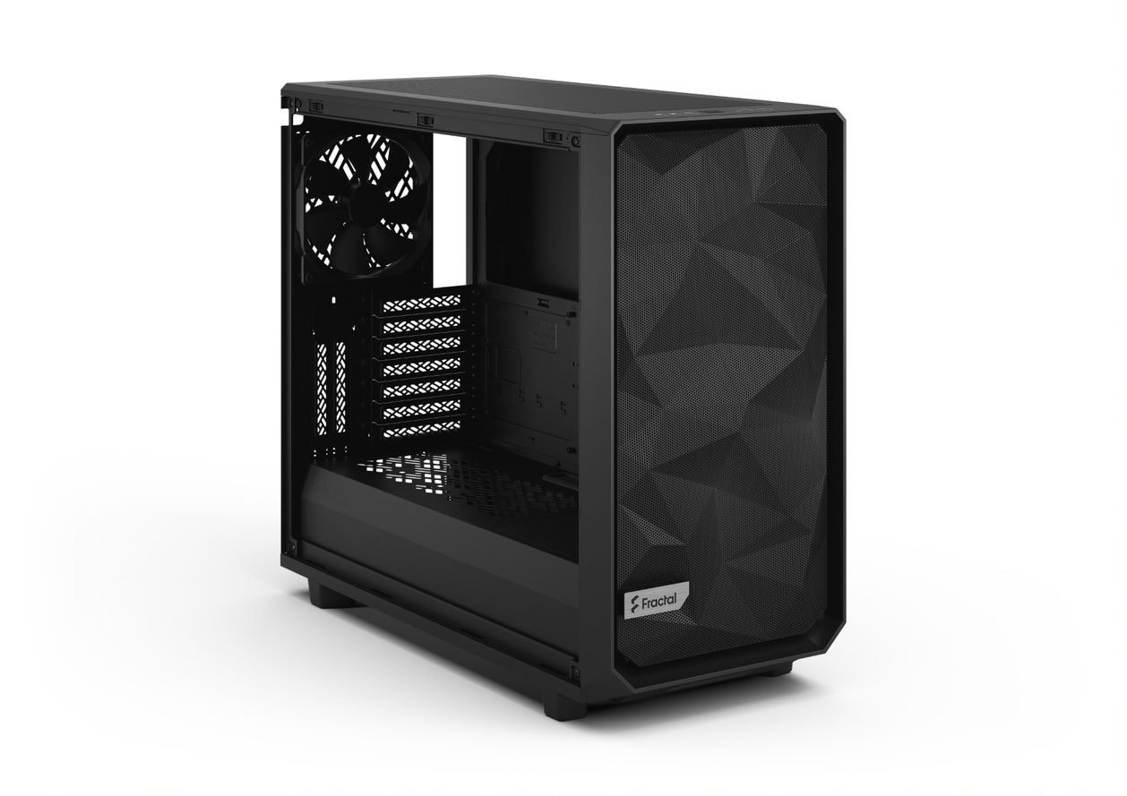 Fractal Design Meshify 2 Black Solid Big Tower Gaming Geh&auml;use mit Seitenfenster