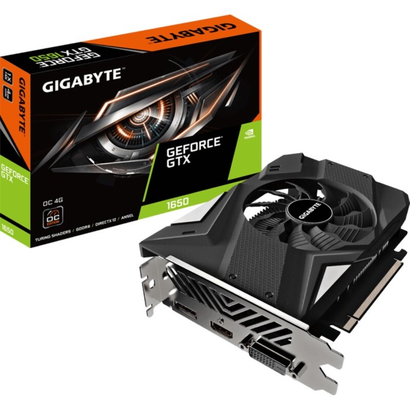 GIGABYTE GeForce GTX 1650 D6 OC Mini ITX 4GB GDDR6 Grafikkarte HDMI/DP/DVI