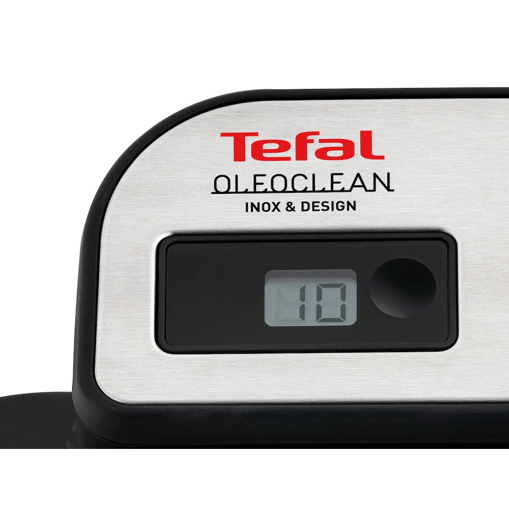 Tefal FR8040 Oleoclean Pro Inox &amp; Design Fritteuse Edelstahl/Schwarz
