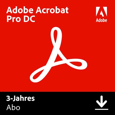 Adobe  Acrobat Pro Document Cloud | 3 Jahre | Download and Produktschlüssel | 04251755606122