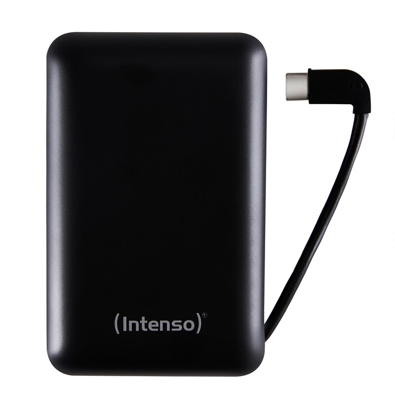 Intenso mobiles Ladegerät Powerbank XC10000 mAh USB Typ A zu Type C schwarz