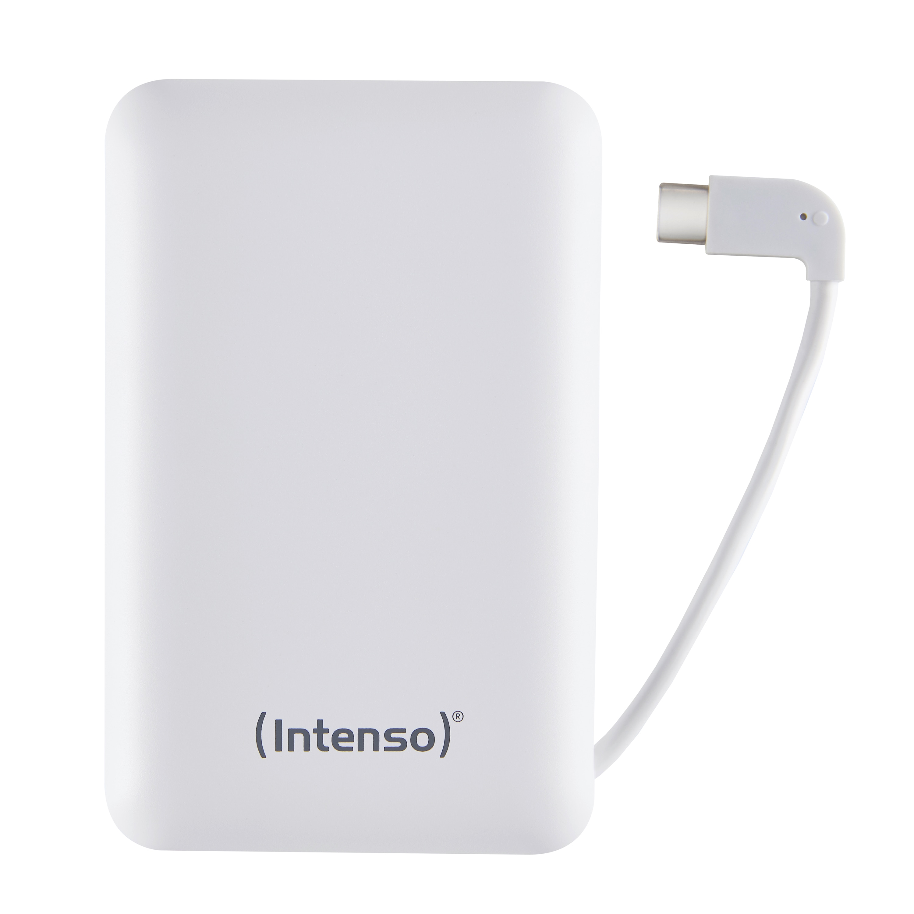 Intenso mobiles Ladeger&auml;t Powerbank XC10000 mAh USB Typ A zu Type C wei&szlig;