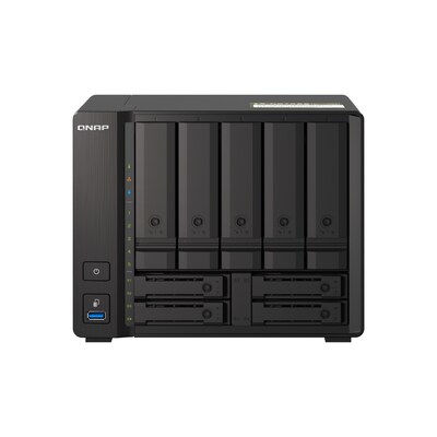 V1 2X günstig Kaufen-QNAP TS-h973AX-32G NAS System 9-Bay. QNAP TS-h973AX-32G NAS System 9-Bay <![CDATA[• 2,2 GHz AMD Ryzen V1500B 4-Kern-Prozessor • 32GB DDR4 RAM • 9x 2,5