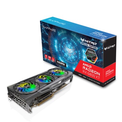 Sapphire Technologies Sapphire AMD Radeon RX 6800 XT OC SE Nitro+ mit 16GB GDDR6 Gaming Grafikkarte | 04895106289901