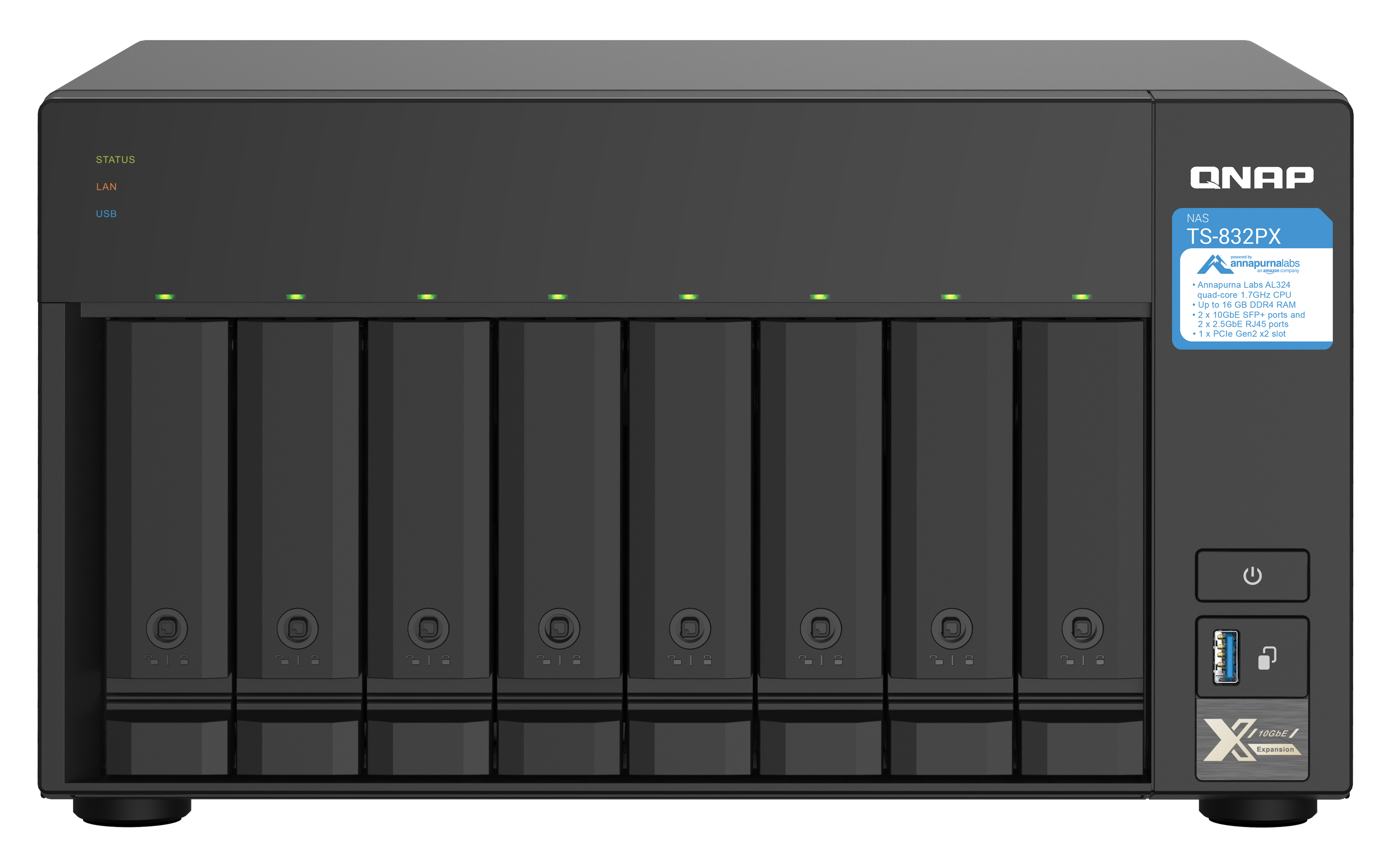 QNAP TS-832PX-4G NAS System 8-Bay