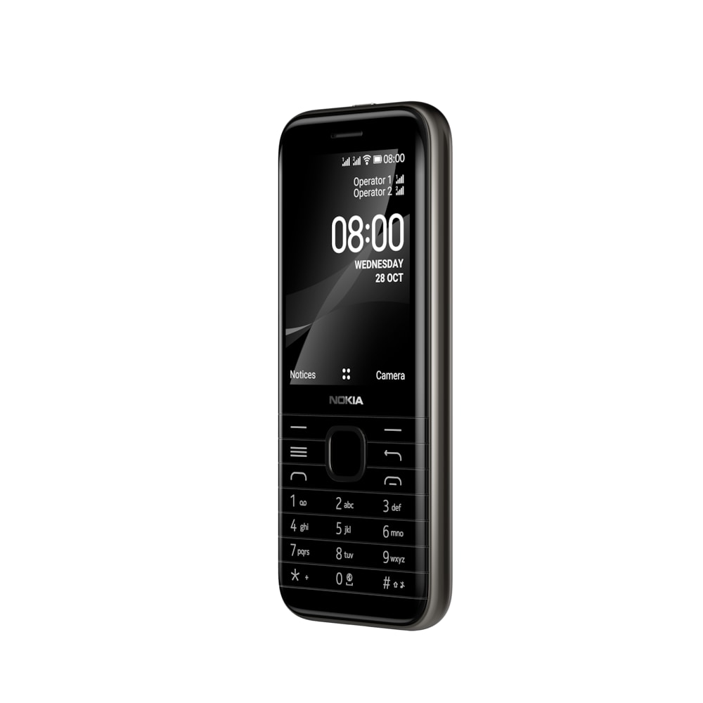 Nokia 8000 4G Dual-SIM schwarz