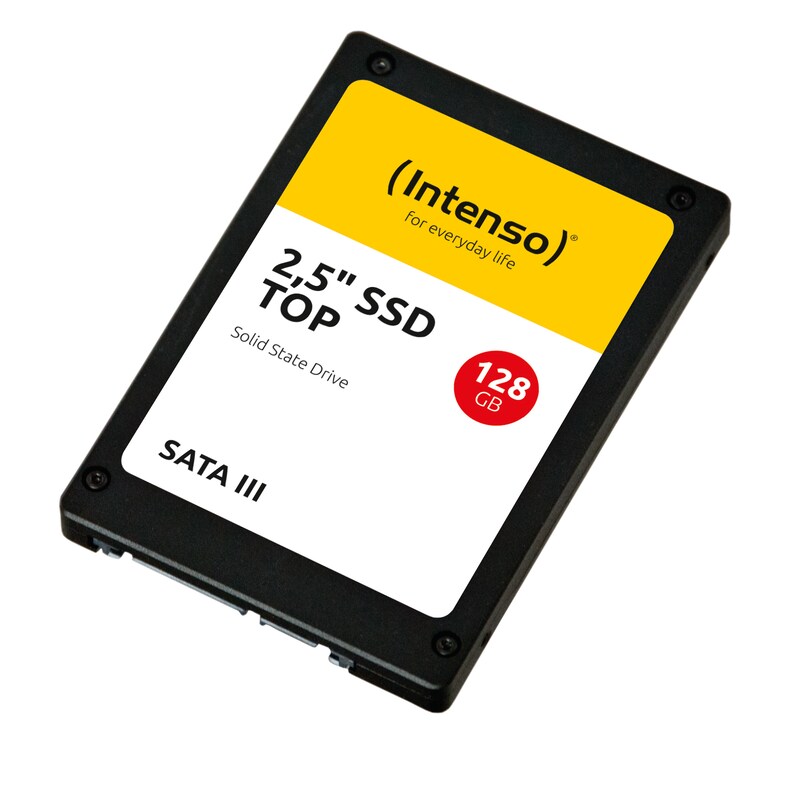 BA II günstig Kaufen-Intenso Top SATA SSD 128 GB 2,5"/7mm SLC. Intenso Top SATA SSD 128 GB 2,5"/7mm SLC <![CDATA[• 128 GB - 7 mm Bauhöhe • 2,5 Zoll, SATA III (600 Mbyte/s) • Maximale Lese-/Schreibgeschwindigkeit: 520 MB/s / 500 MB/s • Mainstream: Sehr gutes P