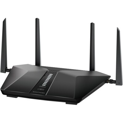 mit WiFi günstig Kaufen-Netgear RAX43 Nighthawk AX4200 5-stream Dual Band WiFi 6 Router. Netgear RAX43 Nighthawk AX4200 5-stream Dual Band WiFi 6 Router <![CDATA[• Sicher und superschnell mit WiFi 6 • 5-Stream-WLAN mit bis zu 574 Mbit / s + 3603 Mbit / s • 4x GBit-LAN, 1x 