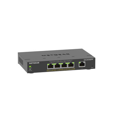 Man at günstig Kaufen-Netgear GS305EPP 5 Port Gigabit PoE+ Smart Managed Plus Switch. Netgear GS305EPP 5 Port Gigabit PoE+ Smart Managed Plus Switch <![CDATA[• 5 Port 10/100/1000 Gigabit-Ports, 4 mit mit PoE+-Unterstützung • Full-Duplex, alle Ports sind Auto-Negotiating 