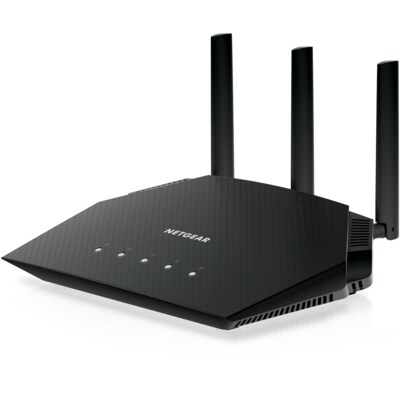 CD R günstig Kaufen-Netgear RAX10 Nighthawk AX1800 4-stream Dual Band WiFi 6 Router. Netgear RAX10 Nighthawk AX1800 4-stream Dual Band WiFi 6 Router <![CDATA[• Sicher und superschnell mit WiFi 6 • 4-Stream-WLAN mit bis zu 1.8Gbps (600 + 1200Mbps) • 5x GBit-LAN, davon 1