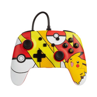 Controller X günstig Kaufen-Power A Enhanced Wired Controller für Nintendo Switch - Pikachu Pop Art. Power A Enhanced Wired Controller für Nintendo Switch - Pikachu Pop Art <![CDATA[• Offizielle Lizenz von Nintendo • Ergonomisches Design mit Nintendo Switch-Tastenlayou