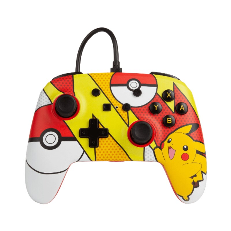 Power A Enhanced Wired Controller für Nintendo Switch - Pikachu Pop Art