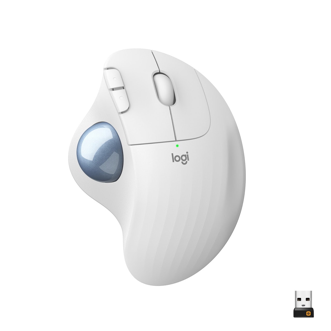 Logitech ERGO M575 Kabellose Trackball Maus wei&szlig;