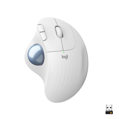 Pro Bluetooth günstig Kaufen-Logitech ERGO M575 Kabellose Trackball Maus Weiß. Logitech ERGO M575 Kabellose Trackball Maus Weiß <![CDATA[• Anwendungsbereich: professionelles Arbeiten, 5 Tasten • Kabellos, Bluetooth, 10 m Reichweite • Weiß, 145g, 48,0 mm x 134,0 mm x 