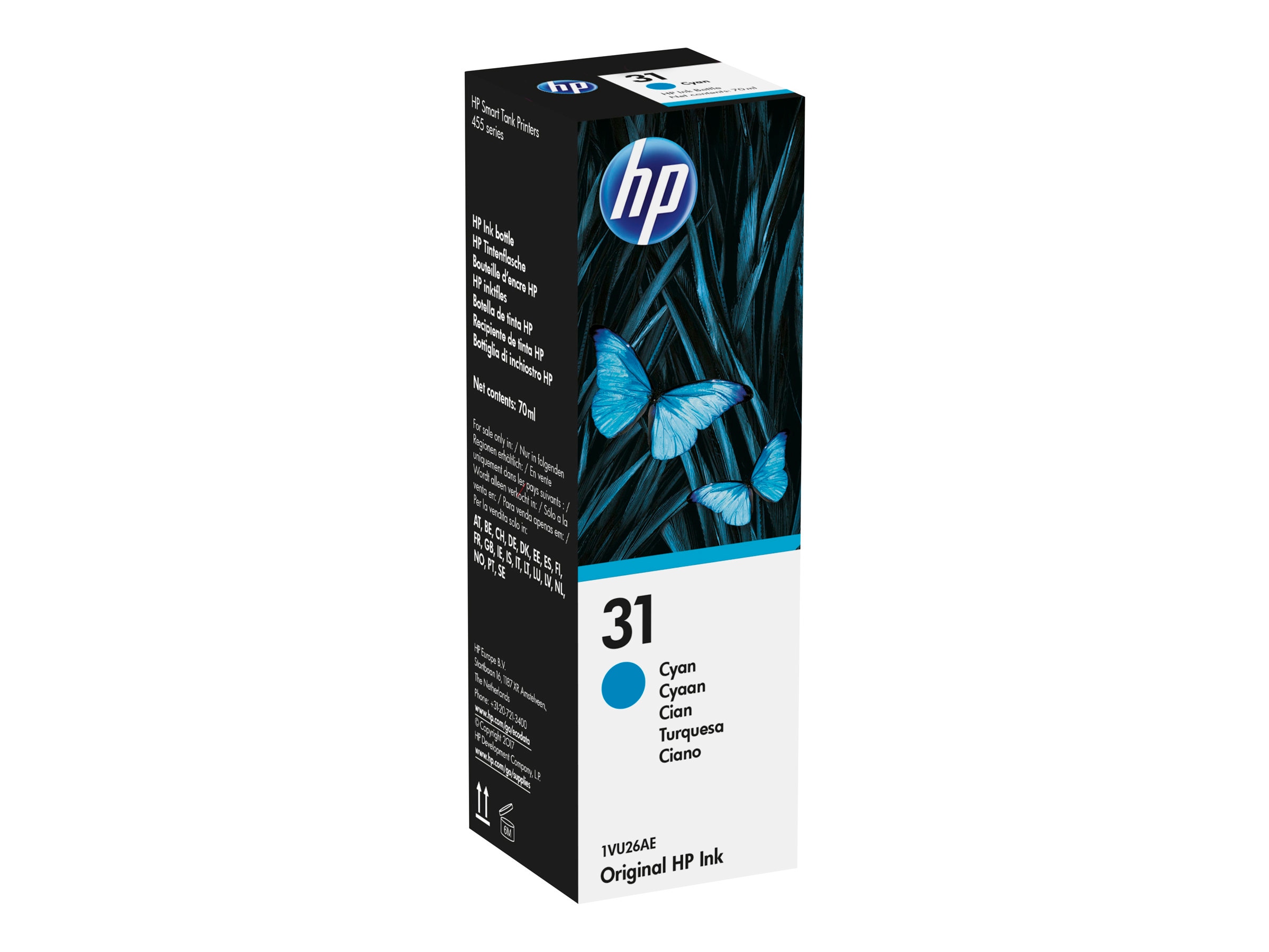 HP 31 1VU26AE Original Tintenflasche Cyan 70 ml