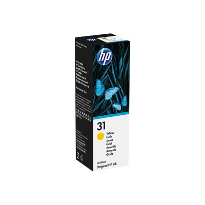 Farbe Original günstig Kaufen-HP 31 1VU28AE Original Tintenflasche Gelb 70 ml. HP 31 1VU28AE Original Tintenflasche Gelb 70 ml <![CDATA[• HP 31 Nachfülltinte 1VU28AE • Farbe: Gelb • Kapazität: 70 ml • ca. 8.000 Seiten • Kompatibel zu: HP Smart Tank Plus 555 / 570 / 655 / 4