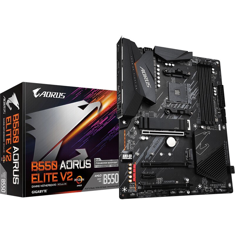 Gigabyte B550 Aorus Elite V2 ATX Mainboard Sockel AM4 M.2/HDMI/DP/USB3.2