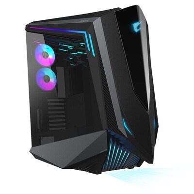 ich es günstig Kaufen-GIGABYTE AORUS C700 Glass Midi Tower Gaming Gehäuse mit Sichtfenster. GIGABYTE AORUS C700 Glass Midi Tower Gaming Gehäuse mit Sichtfenster <![CDATA[• Gaming Gehäuse mit TG Sichtfenster im AORUS Design bis E-ATX MB • RGB Light im stylischem 