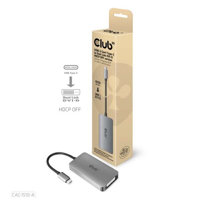 SE Mini günstig Kaufen-Club 3D USB 3.2 auf Dual Link DVI-D HDCP OFF aktiv St./ Bu. für Cinema Displays. Club 3D USB 3.2 auf Dual Link DVI-D HDCP OFF aktiv St./ Bu. für Cinema Displays <![CDATA[• USB-Adapter • Anschlüsse: HDMI, USB-C, MiniDP, USB-A und DVI-D (24+1