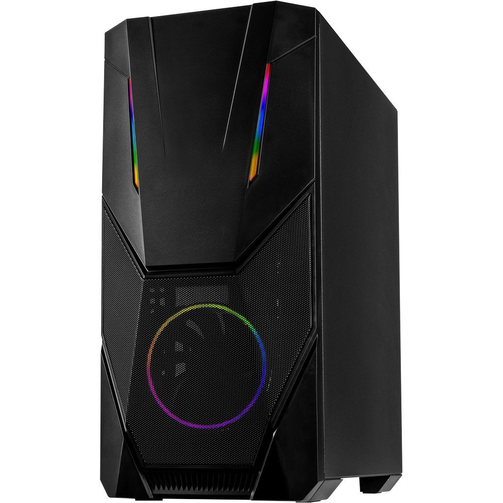 Inter-Tech IT-3303 Hornet Midi Tower ATX RGB Gaming Geh&auml;use mit Seitenfenster