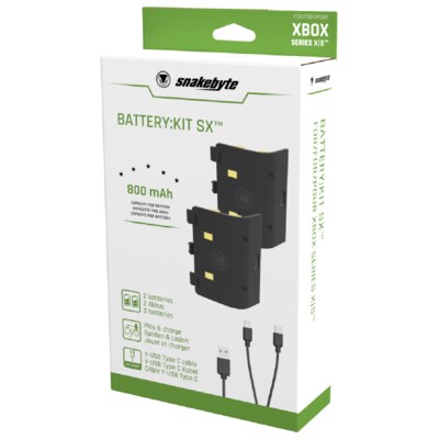 Series günstig Kaufen-Snakebyte Xbox BATTERY:KIT SX (Series X|S) schwarz. Snakebyte Xbox BATTERY:KIT SX (Series X|S) schwarz <![CDATA[• Hersteller: Snakebyte • Zubehörart: Headset • 3,5 - 4 Stunden Spielzeit / 1+ Stunden zum Aufladen • Einschließlich 2 m duales USB T