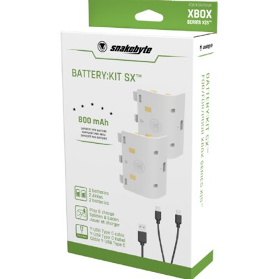 Series günstig Kaufen-Snakebyte Xbox BATTERY:KIT SX (Series X|S) weiß. Snakebyte Xbox BATTERY:KIT SX (Series X|S) weiß <![CDATA[• Hersteller: Snakebyte • Zubehörart: Headset • 3,5 - 4 Stunden Spielzeit / 1+ Stunden zum Aufladen • Einschließlich 2 m duales U