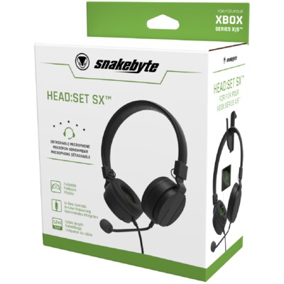 Series günstig Kaufen-Snakebyte Xbox Headset HEAD:SET SX (Series X|S) schwarz. Snakebyte Xbox Headset HEAD:SET SX (Series X|S) schwarz <![CDATA[• Hersteller: Snakebyte • Zubehörart: Headset • Gepolsterte Kopfhörer für zusätzlichen Komfort • Lautstärkeregelung am 1