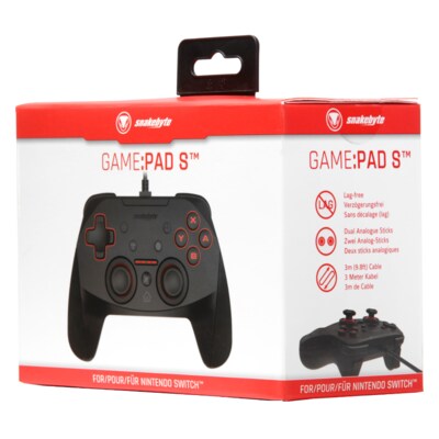 Spiele und günstig Kaufen-Snakebyte Controller GAME:PAD S für Nintendo Switch. Snakebyte Controller GAME:PAD S für Nintendo Switch <![CDATA[• Hersteller: Snakebyte • Zubehörart: Controller • Ergonomische Form für stundenlanges,ermüdungsfreies Spielen • Duale V