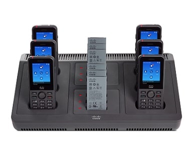 Cisco Wireless IP Phone 8821 Mehrfachladeger&auml;t mit Netzteil/-kabel