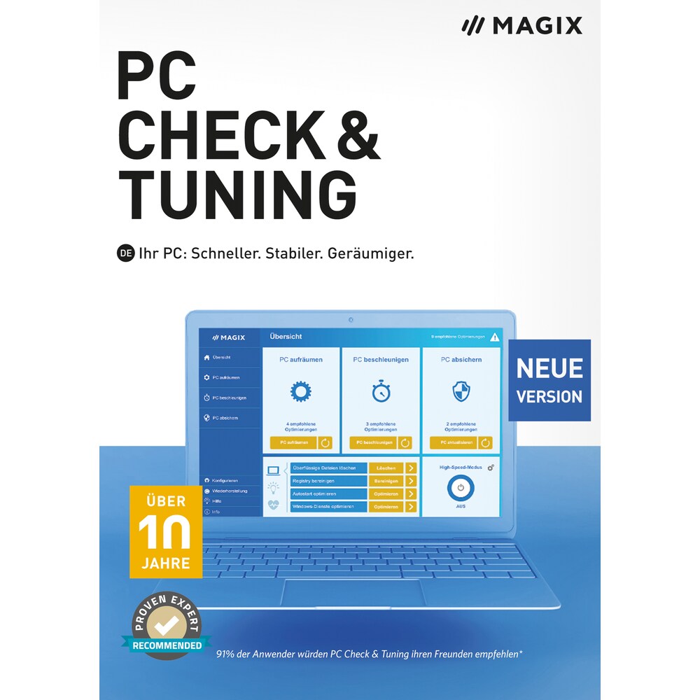 MAGIX PC Check &amp; Tuning 2021 ESD DE