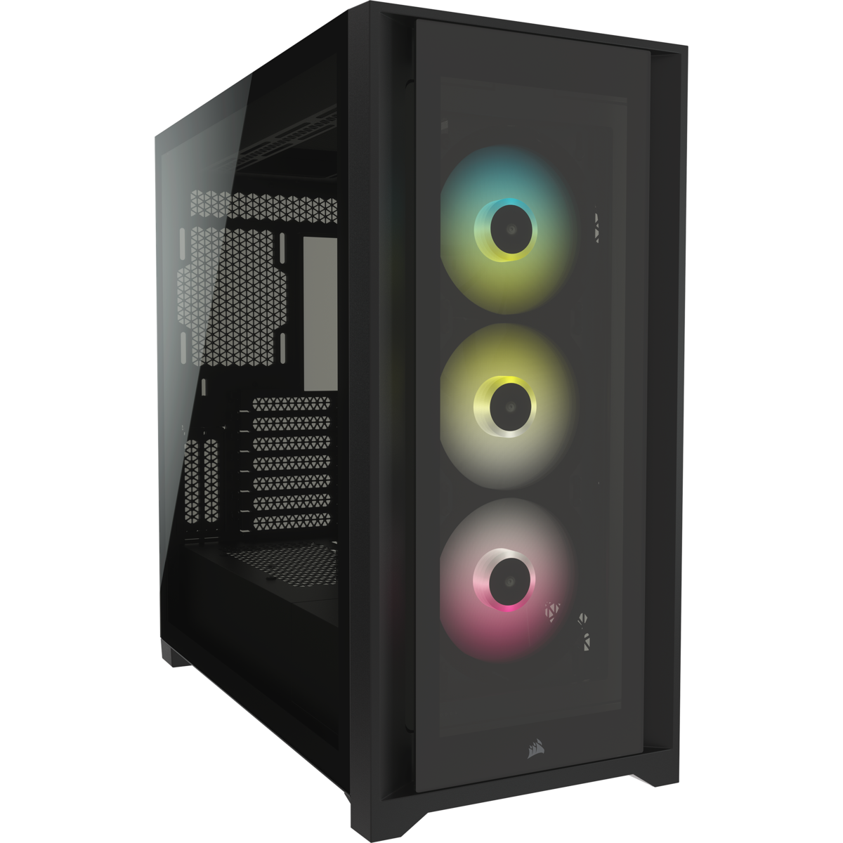 Corsair iCUE 5000X RGB Mid-Tower ATX Gaming Geh&auml;use schwarz TG Seitenfenster