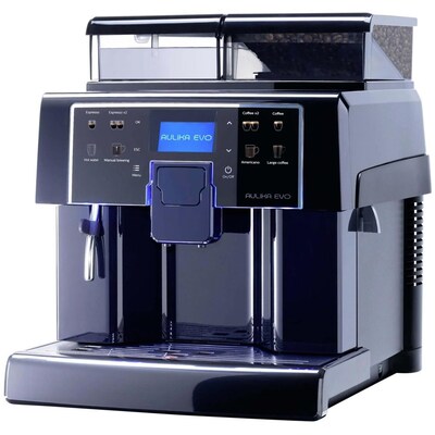 of a günstig Kaufen-Saeco 10000045 Aulika EVO Black Kaffeevollautomat. Saeco 10000045 Aulika EVO Black Kaffeevollautomat <![CDATA[• Professioneller Kaffeevollautomat für bis 80 zu Tassen pro Tag • Programmierung aller Kaffeespezialitäten • Kegel-Mahlwerk aus Stahl 