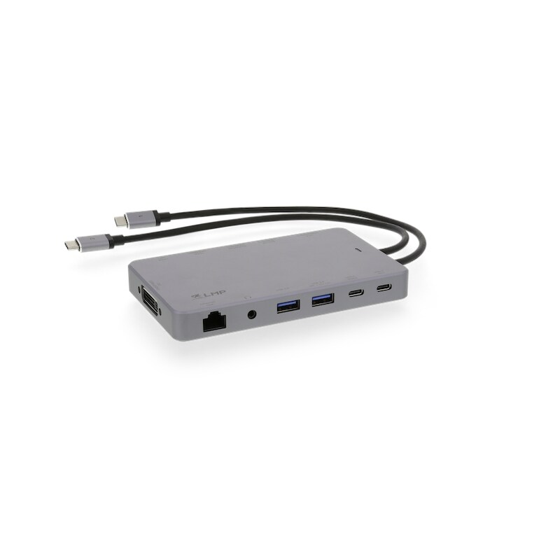 Space günstig Kaufen-LMP USB-C Display Dock 2 4k 12-Port space grau. LMP USB-C Display Dock 2 4k 12-Port space grau <![CDATA[• 12 Port 4k USB-C Dock • Ideal für professionelle Benutzer • Thunderbolt 3 kompatibel]]>. 