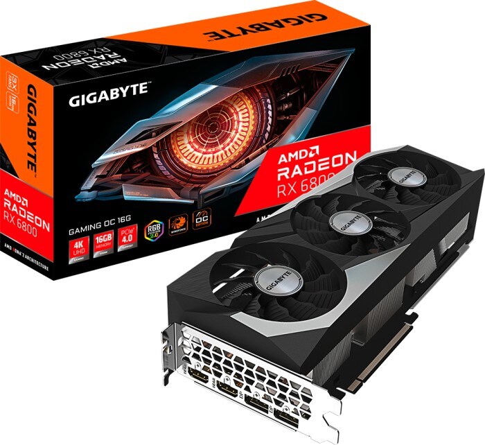 Gigabyte AMD Radeon RX 6800 Gaming OC 16GD 16GB GDDR6 Grafikkarte 2xHDMI/2xDP