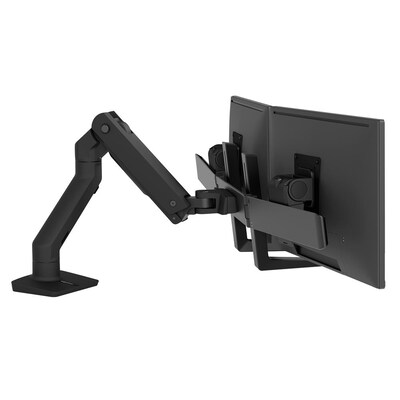 Ergotron HX Dual Monitorarm Tischhalterung Schwarz