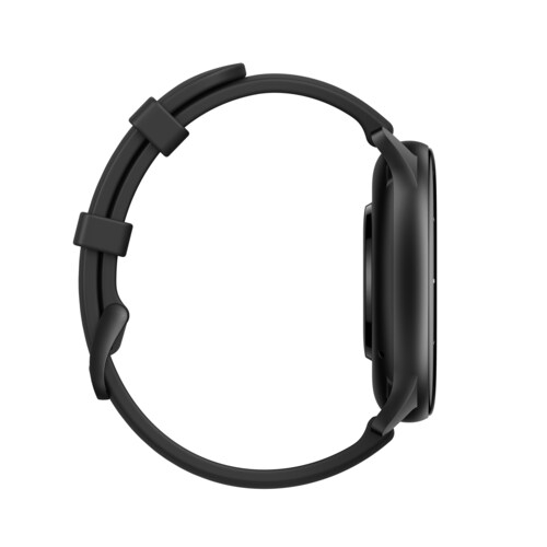 Amazfit GTR 2e Smartwatch GPS HR-Sensor Edelstahlgehäuse, schwarzes Armband
