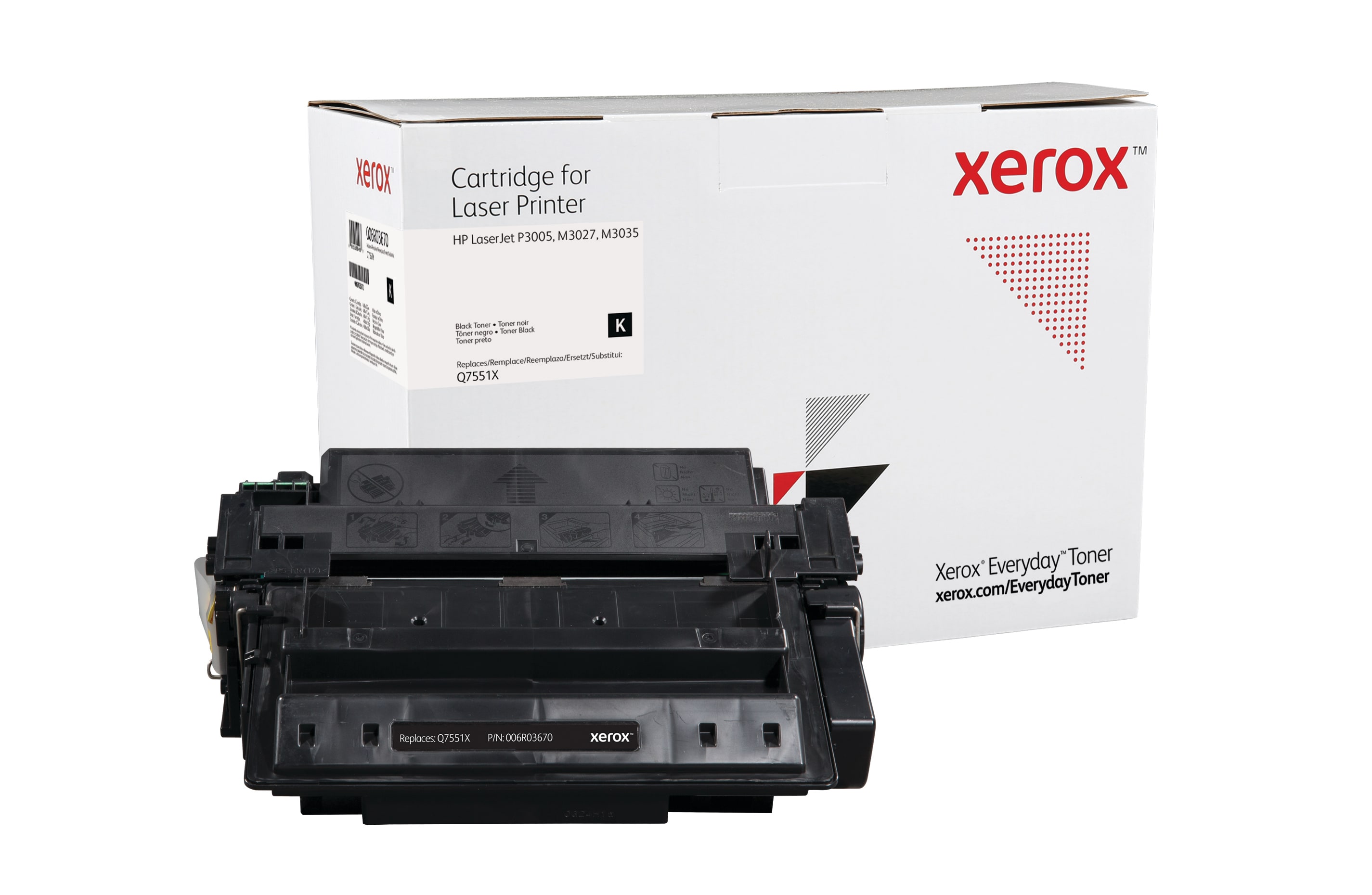 Xerox Everyday Alternativtoner f&uuml;r Q7551X Schwarz f&uuml;r ca. 13000 Seiten