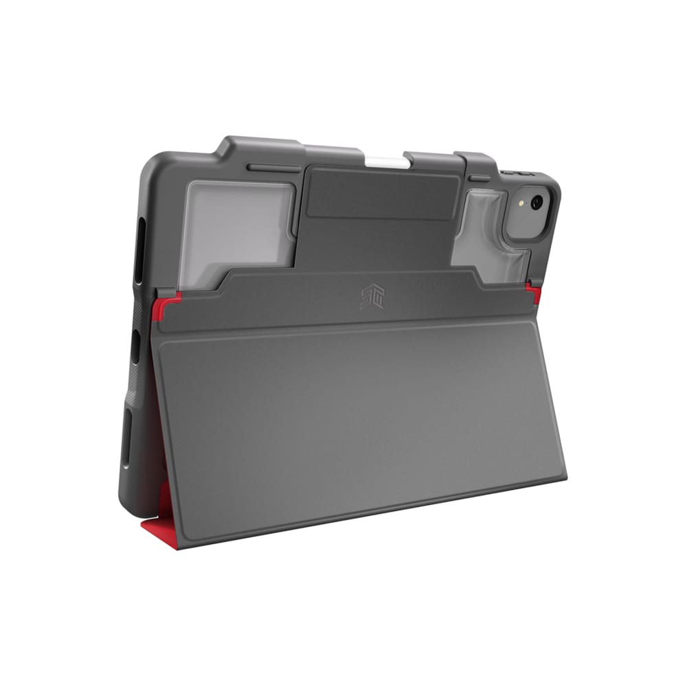 STM Dux Plus Case für Apple iPad Air 10,9" (2020), rot/transparent